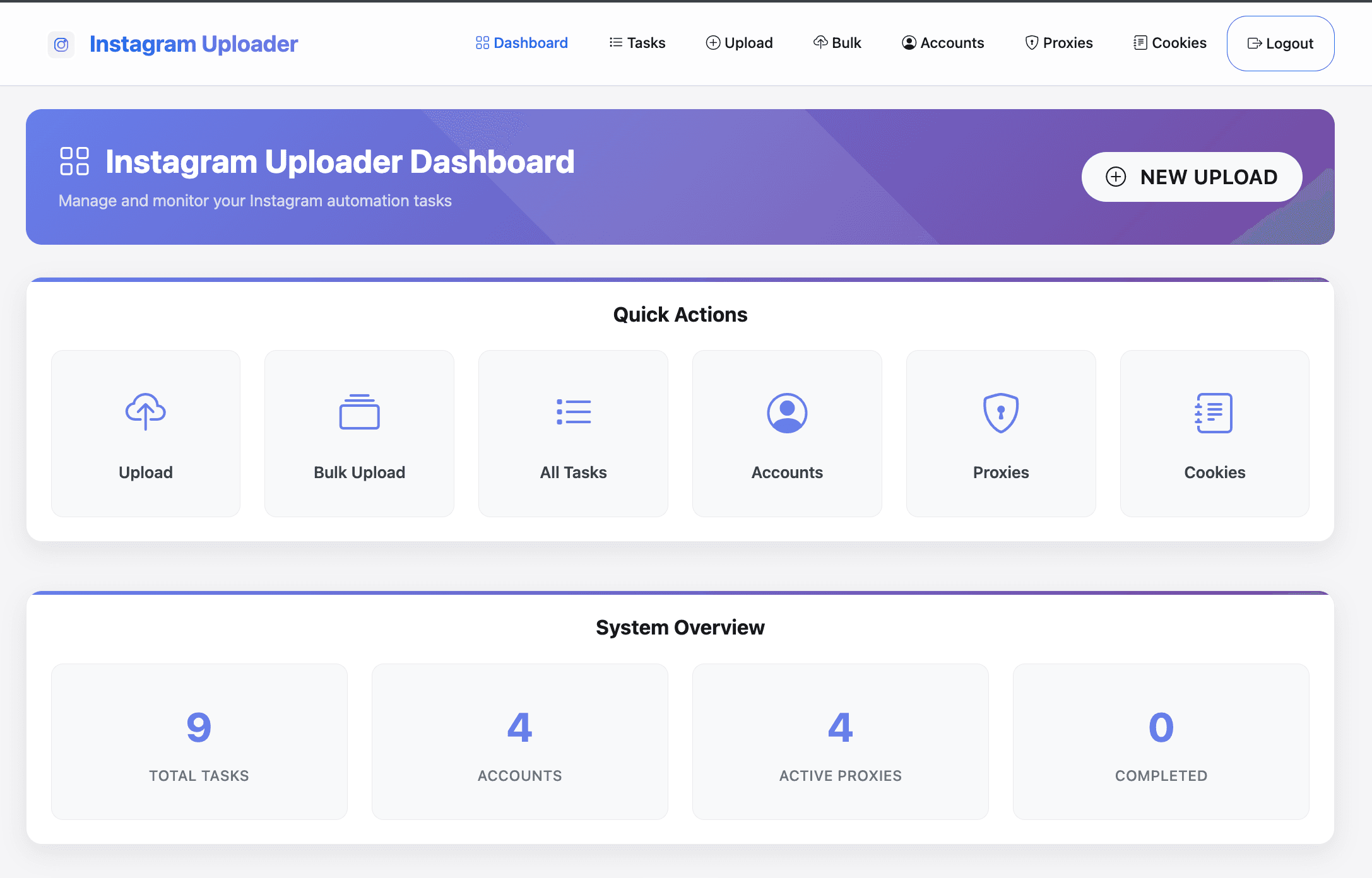 Instagram Mass Uploader